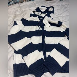 Womens hooded sweater. New with tags